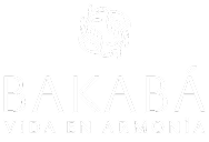 Imagotipo oficial de Bakabá en blanco
